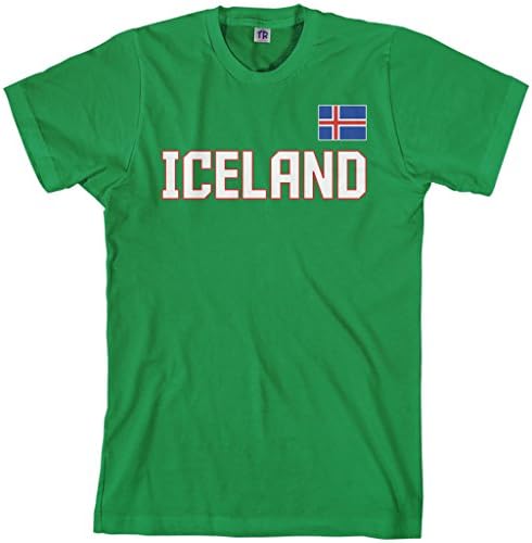 Мъжки t-shirt Threadrock Националната гордост на Исландия