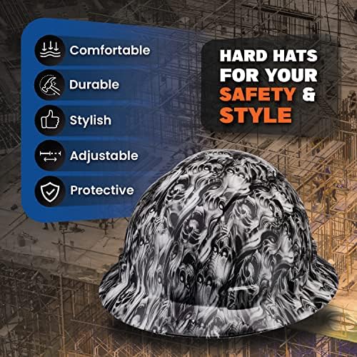 Шлемове с пълни полета за максимална защита, OSHA ANSI, Издръжлив, лек и удобен дизайн, Уникално Защитно облекло