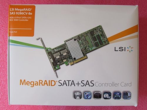А контролер LSI Logic LSI00333 MegaRAID SAS 9286CV-8e 8 пристанища за 6 Gb/с PCIE3.0 1 GB