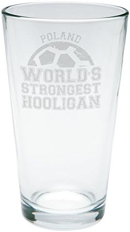 Световната купа Old Glory най-силният грубиян на Света, Полша Пинтовый чаша с Надпис от Прозрачно Стъкло Стандартен