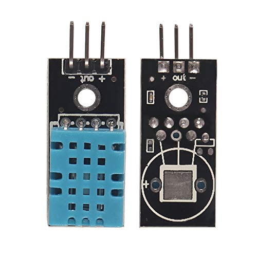 Aoicrie 4ШТ DHT11 Модул Сензор за Температура И Влажност на въздуха Цифров с Една Гума 3,3-5 със Свързващи Кабели за Raspberry Pi