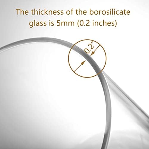 Диспенсер за напитки от хранително-borosilicate стъкло Капацитет от 1,32 Литра (5 л), Диспенсер за напитки С кран от неръждаема стомана 304, Регулируем изпускателния отвор и Т