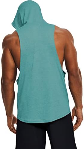 Project Titan Мъжки Изрязване на Спортни Блузи С качулка, Фланелки за тренировка на мускулите в залата