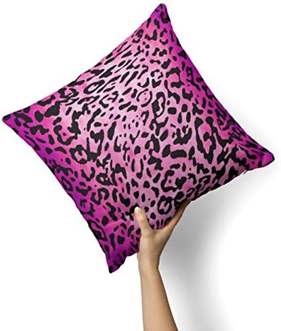 iiRov Ярко-Розов Принт под формата на Леопард с животни - Индивидуално Декоративен Начало Декор На закрито или На открито,