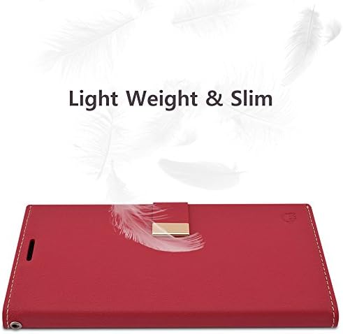 Чанта-портфейл Qoosan Galaxy Note 20 от Изкуствена Кожа Премиум-клас, флип-надолу капак с Държач за карти, Поставка
