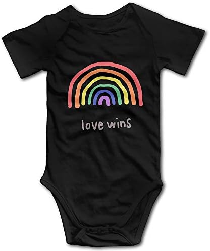 LGBTQA Pride Любовта Побеждава Бебешко Боди С Къс Ръкав, Гащеризон