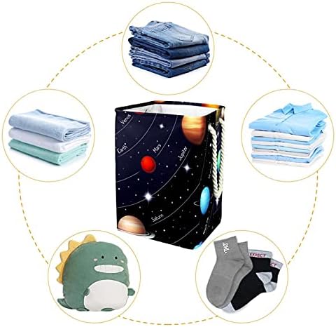 Космическа Слънчева Система, Кошница за дрехи, Чанти За Съхранение на Вградена Подплата с Подвижни Скоби