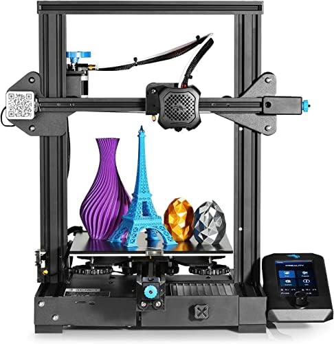 Официален 3D принтер Creality На 3 V2, Обновен 3D принтер Emilov 3 с подложка от карборундового стъкло, безшумна дънната
