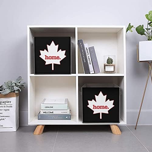 Канада Кленов Лист Домашни Сгъваеми Кутии За Съхранение На Кубчета Организатор На Модни Тъканни Кутии За Съхранение На Вмъкване