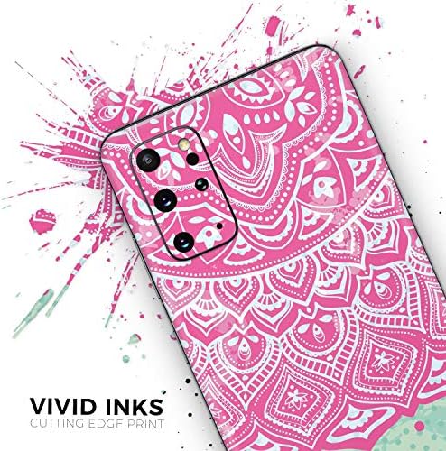 Дизайн Skinz Зелено-розово Tribal v3 Защитно Vinyl стикер Амбалажна филм Калъф е Съвместим с Samsung Galaxy S20 (покритие