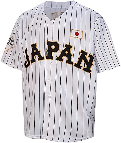 Мъжките Тениски, бейзболни Ohtani 16#, Зашити в Япония, Бели, Черни Ризи В тънка ивица
