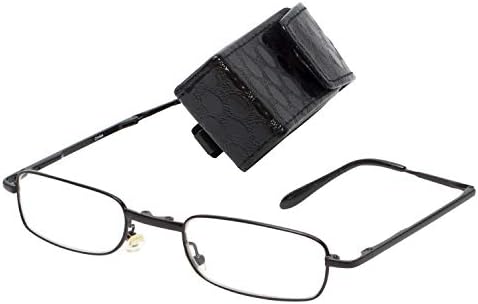 Calabria 308 Тънки Сгъваеми Очила за четене с Футляром | Сгъваеми Ридеры за мъже/Жени | Компактни Сгъваеми Очила на Пружинном панта
