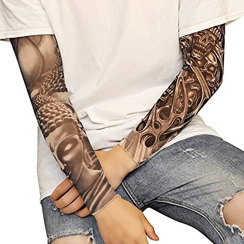 Въздушни ръкави за временни татуировки ORIONE за мъже и Жени (на Тъмно комплект Унисекс, опаковка от 6 броя)