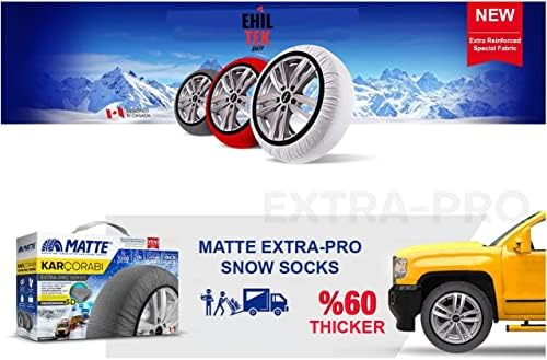 Зимни чорапи за автомобилни гуми Премиум-клас с Текстилни Вериги за сняг серия ExtraPro За GMC Sierra (Големи)