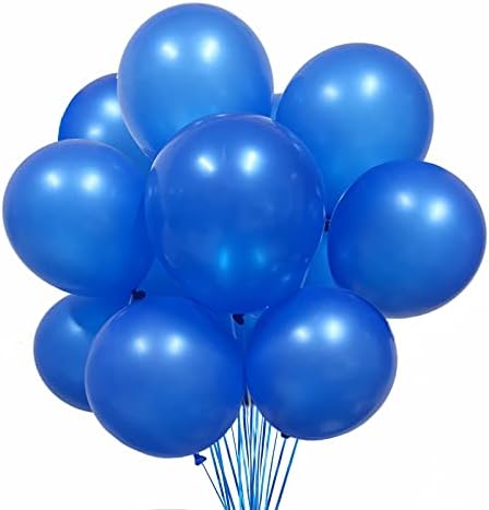 Кралски сини балони, сини балони за декорация на партита, сватби, детски душ, абитуриентски.12-инчови латексови балони на рожден