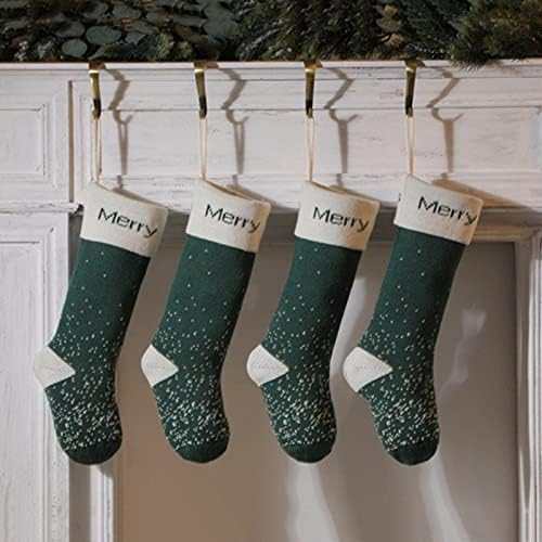 Чорапи Чанта Украса Коледен Чорап Подарък Плетене На Чорапи Пакет Чорап Голям Орнамент Топки