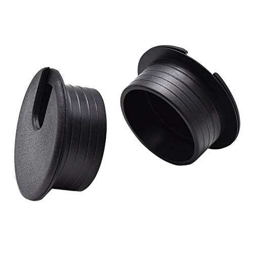 1-1/2 Инча (38 мм) Черни Телена люверсы и кабелни превръзки Комплект от ABS-Пластмаса, покритие за Настолен дупки, Органайзер