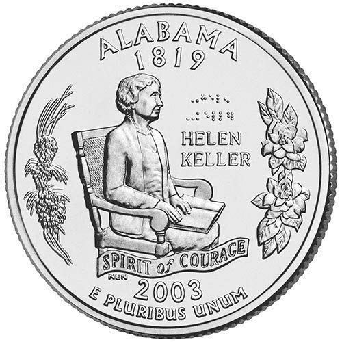 2003, P & D BU Избор тримесечие на щата Алабама, не Обращающийся Монетен двор на САЩ, Комплект от 2 монети