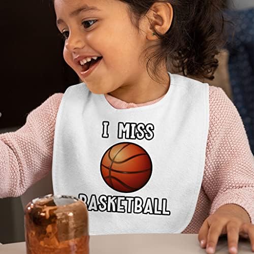 Да ми липсваш Баскетбольным Детски Нагрудникам - Баскетболен Дизайн, Детски Престилки За Хранене - Класни Престилки с принтом за хранене