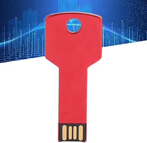 Червено на USB флаш устройство, Форма на ключ от алуминиева сплав, Специален Дизайн, Издръжлив U-диск с голям