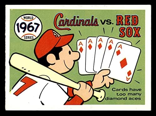1970 Световните серии Fleer # 64 1967 Кардинали срещу Ред Сокс Кардиналс/Red Sox (Бейзболна картичка) VG/БИВШ Кардиналс/Ред Сокс