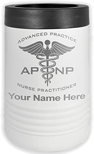 Охладител за консервни кутии за напитки с двустенни LaserGram, APNP Advanced Practice медицинска сестра Practicer, пълна