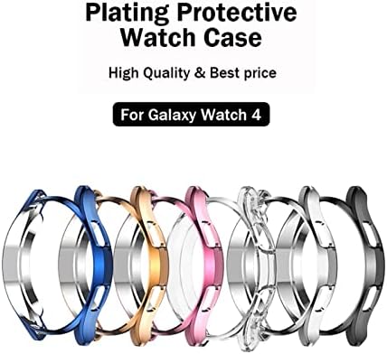 Защитен калъф за часа DAIKMZ за Samsung Galaxy Watch4 40-44 мм/Classic 42-46 мм, пълно Защитно покритие, прозрачна предна част