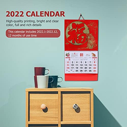 Календар STOBOK, Стенен Календар, Стенни Календари, 6 бр., Китайски Начало, Традиционен за цвят творчество, Коледна Традиция,
