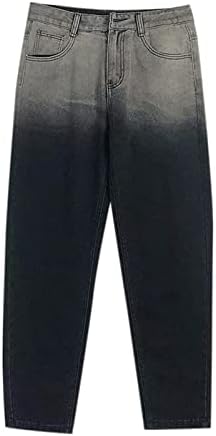 MIASHUI Провиснал за Мъже Извънгабаритни Свободни Дънкови Панталони Harlan Модни Панталони Градиентные Мъжки Панталони Foam