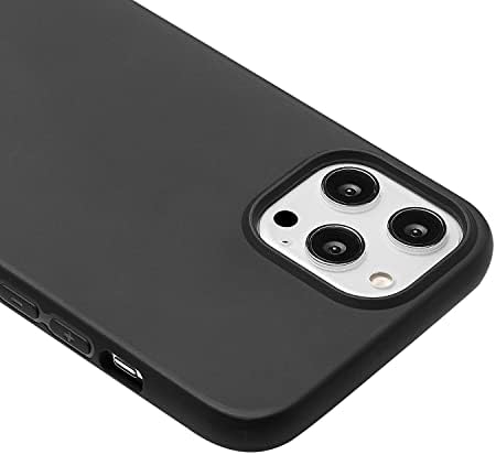 technext020 за iPhone 12 Pro Max Черен Калъф за носене, устойчив на удари ултра тънък Силиконов калъф за iPhone 12