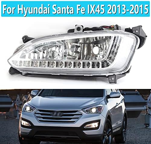 за Hyundai Santa Fe IX45 2013 2014 2015, 12 led Дневни Ходова Светлина Водоустойчив Противотуманный Фенер DRL Автомобили В Събирането на Прожекторите