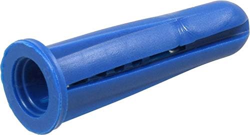 Тънки пластмасови анкерни болтове Hillman Group 370342 син цвят, 10-12 X 1 инча, 100 бр. в опаковка