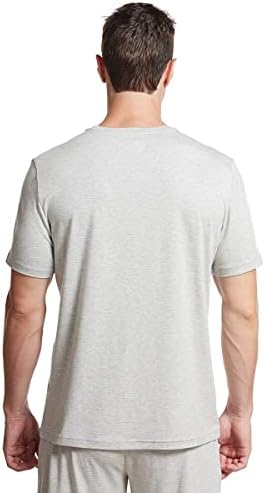Мъжки тениски, БАМБУК COOL, Однотонная Тениска с къс ръкав и V-образно деколте, Многопластова Тениска от Бамбукова Вискоза