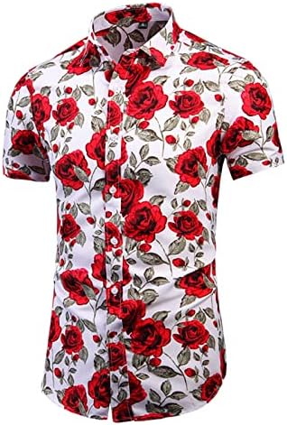 2023 Лятна Нова Риза за Мъжете, Однотонная Приталенная Риза, Свободни Тениски Големи Размери, Модни и Ежедневни Тениска с Къс Ръкав за Мъже