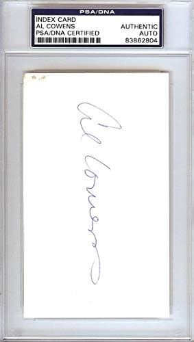 Картичка с автограф Ела Коуэнса размер 3x5, Kansas City Рояли, Детройт Тайгърс PSA/ДНК #83862804 - Издълбани подпис MLB