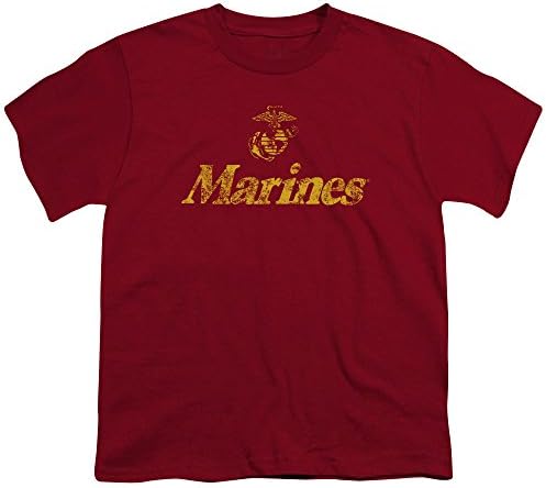 Младежка тениска Унисекс с ретро Лого на Корпуса на морската пехота на САЩ за Момчета и Момичета