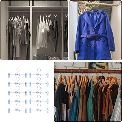 Cabilock Прибиращ се закачалка за дрехи, 10 бр., простор за дрехи, Регулируеми закачалки за дънки, простор за дрехи,