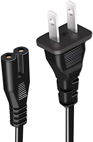 (2 БР) Кабел захранващия кабел за променлив ток с дължина 5 метра, с 2 шипа, Съвместим с игрова конзола Xbox