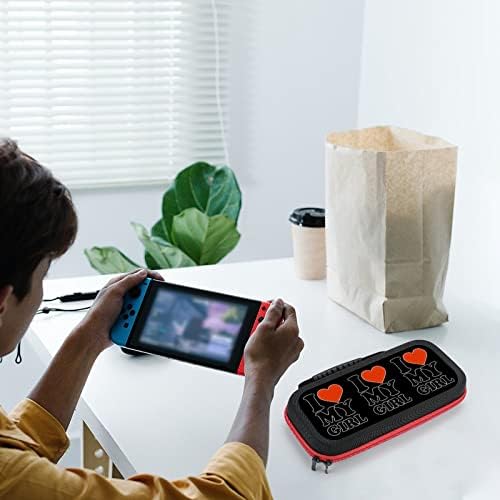 Калъф за носене I Love My Girl Switch Защитен Калъф Твърд Калъф За Пътуване Съвместими с Nintendo Switch