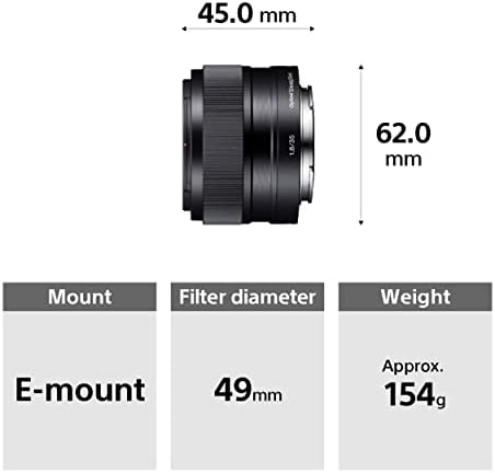 Фиксиран обектив Sony SEL35F18 35mm f/1.8 Prime