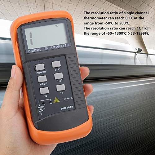 Измерване на температурата Дигитален Термометър Dm6801b Дигитален Термометър с LCD термометър Едноканален K Тип