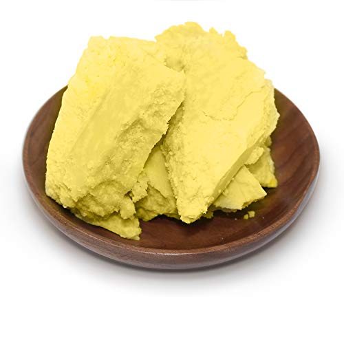 Крем с масло от африканско ши Таха – Чист, Органичен, Нерафинированный и непреработена, Жълт цвят – За кожа и стрии –