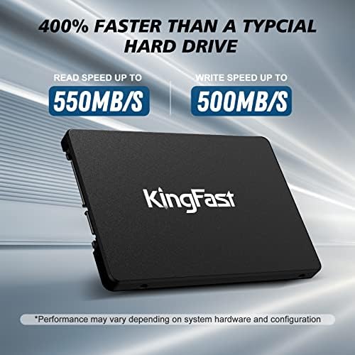 KingFast 2 TB SSD SATA III 2.5-инчов Вътрешен твърд диск - 6 gbps SSD Вътрешен твърд диск до 550 Mb/сек Съвместим с лаптопи