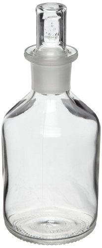 Corning Pyrexplus 61500-125 125 мл Узкогорлая Цилиндрична бутилка за Съхранение на реактиви със Стандартна Конична Втулка (12 парчета)