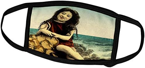 Триизмерни Сцени от предишните слайдове Магически фенер - Реколта японската красавеца за къпане на плажа, Оцветени