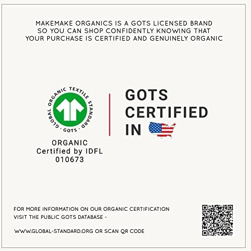 Чаршаф за люлка Makemake органична материя от органичен памук (комплект от 2 броя), Сертифициран DESI Органичен матрак цилиндър