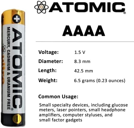 Ультращелочные батерии Atomic АААА 1,5 LR8D425 AM6 LR61 E96 MN2500 (общо 60 батерии)