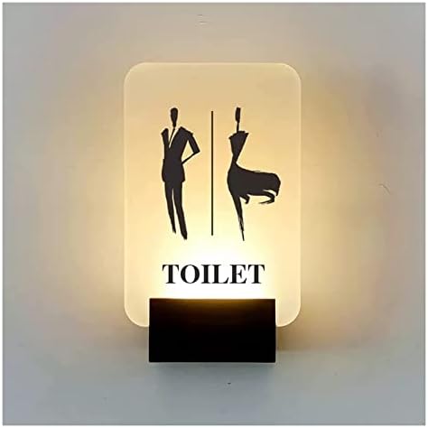 Дамски Мъжки Знак DEPILA за баня, Стенни Знак за Тоалетна, Акрилна повърхност и Метална основа, 8X5,3 инча, за