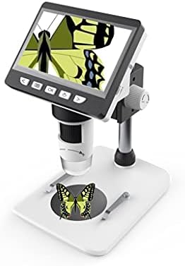 ZSEDP Многофункционален Дигитален LCD Настолен Микроскоп Преносим 4.3 инча(а) а) Електронен Биологичен Микроскоп Двоен Режим на Хранене