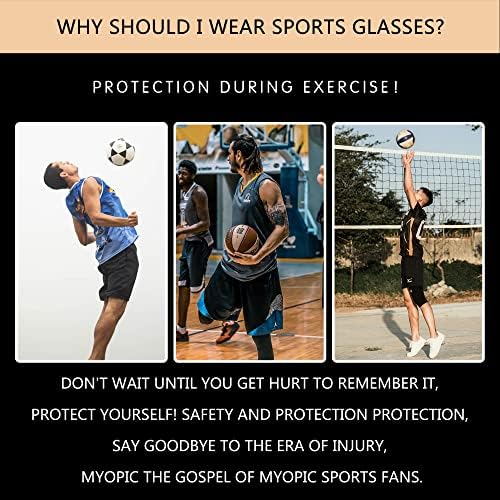 Защитни очила Очила за Ракетбола Баскетболни Спортни Очила Очила Защитни Очила Сменяеми Лещи, Устойчиви На надраскване